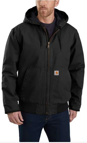 Carhartt Duck Active Jacket Black - Image 2