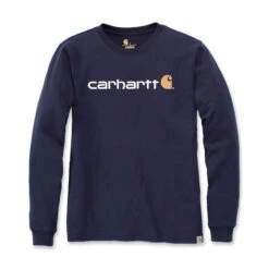 Carhartt WORKWEAR SIGNATURE GRAPHIC LS T-SHIRT Navy