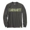 Carhartt WORKWEAR LOGO LONG SLEEVE T-SHIRT Peat