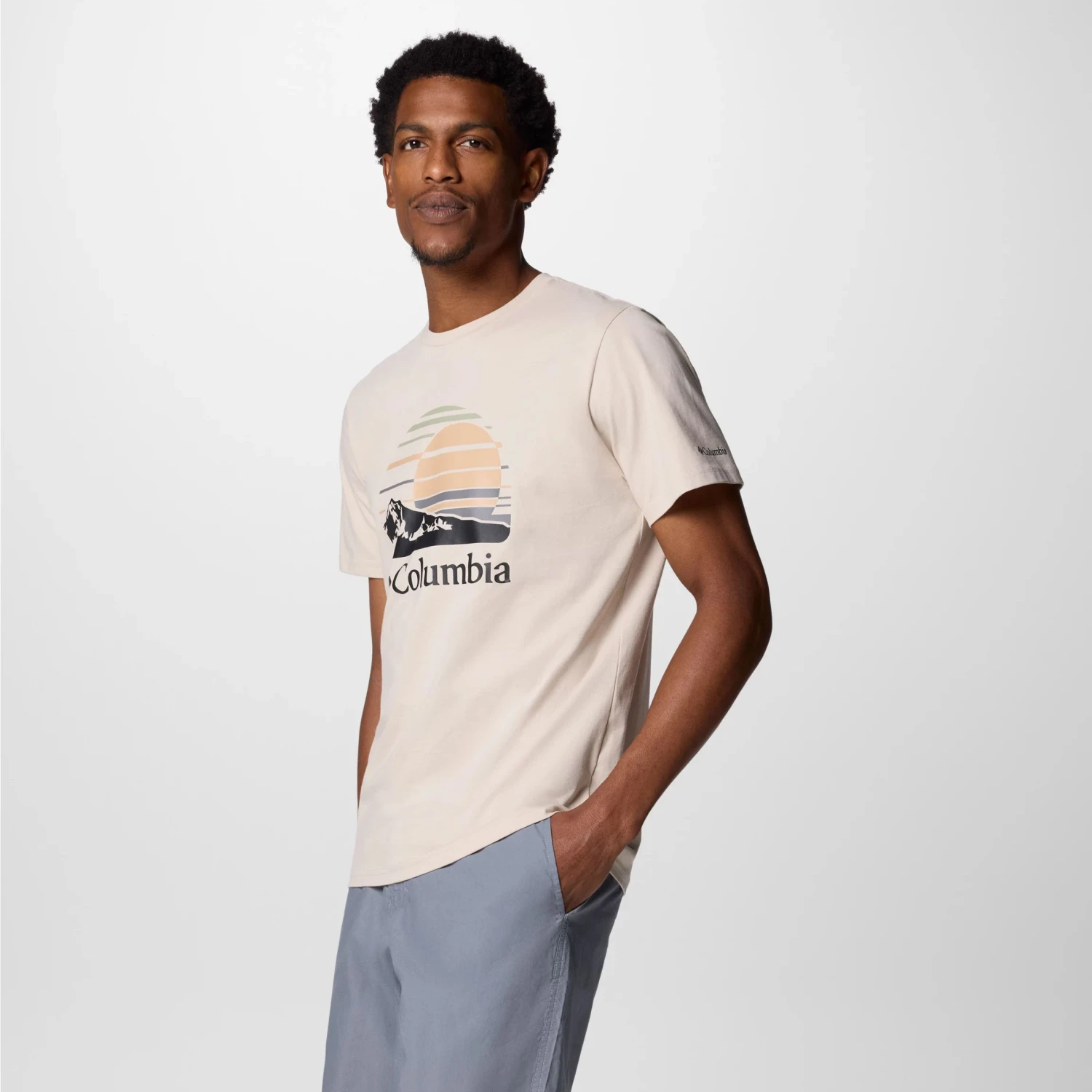 Columbia Sportswear PATH LAKE II GRAPHIC T-SHIRT Dark Stone - Image 3