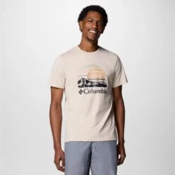 Columbia Sportswear PATH LAKE II GRAPHIC T-SHIRT Dark Stone