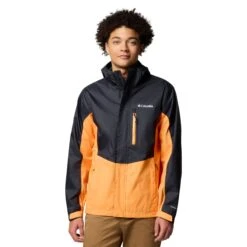 Columbia Sportswear POURING ADVENTURE⢠III RAIN JACKET Black/Koi