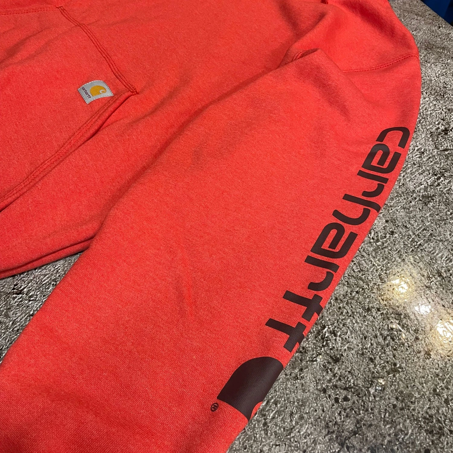 Carhartt MIDWEIGHT SLEEVE LOGO HOODIE Currant Heather - Image 2