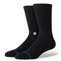 STANCE ICON CREW SOCK Black & White