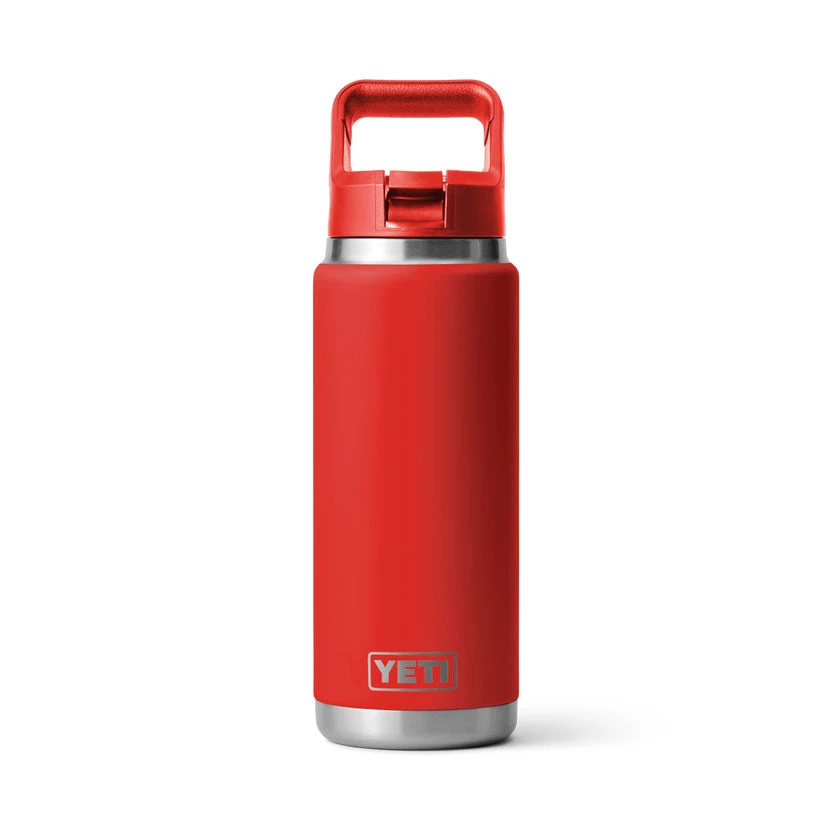 Yeti RAMBLER® 26 OZ (739 ML) BOTTLE WITH STRAW CAP Rescue Red