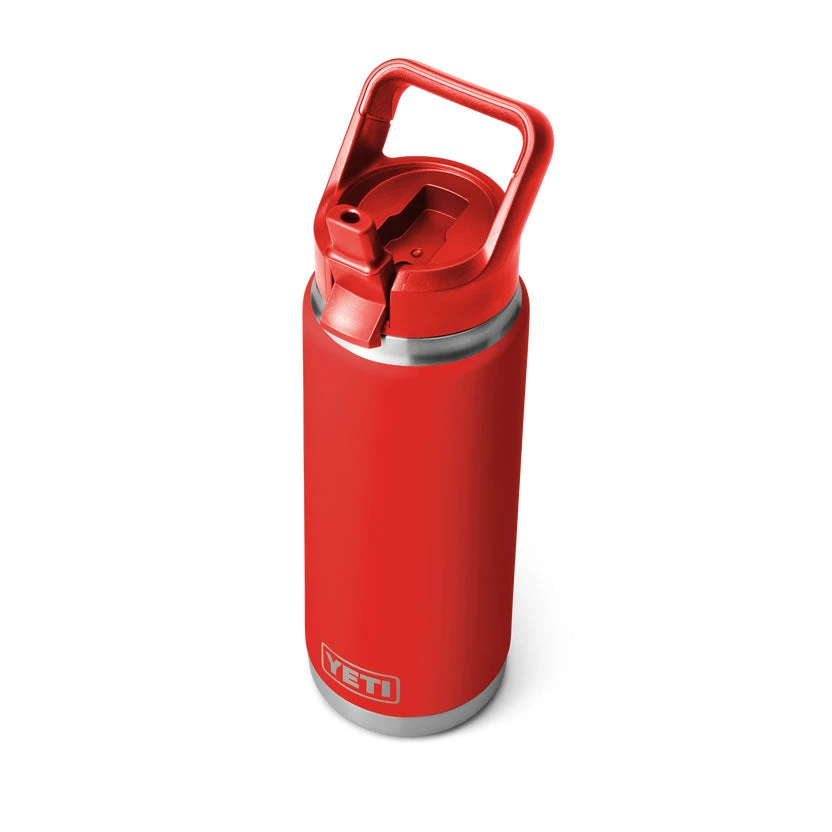 Yeti RAMBLER® 26 OZ (739 ML) BOTTLE WITH STRAW CAP Rescue Red - Image 2