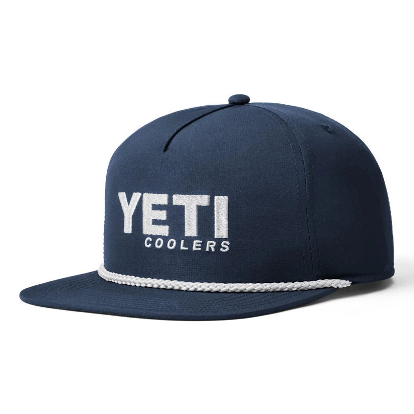 Yeti Mid Pro Flat Brim Rope Hat Navy