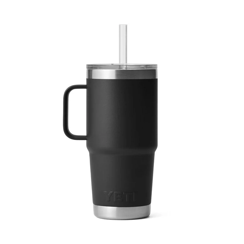Yeti RAMBLER® 25 OZ (710 ML) STRAW MUG Black - Image 4