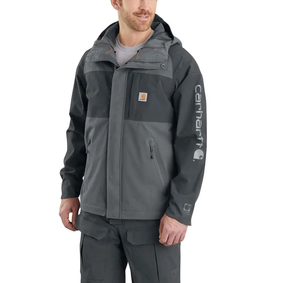 Carhartt ANGLER JACKET Gravel/Shadow - Image 2