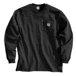 Carhartt WORKWEAR POCKET LONG SLEEVE T-SHIRT Black