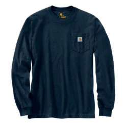 Carhartt WORKWEAR POCKET LONG SLEEVE T-SHIRT Navy