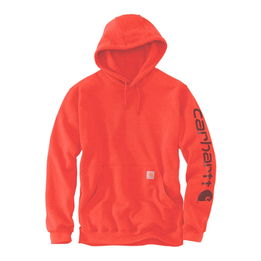 Carhartt MIDWEIGHT SLEEVE LOGO HOODIE Currant Heather