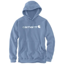 Carhartt Signature Logo Midweight Hoodie Skystone