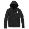 Carhartt WOMENS CLARKSBURG SLEEVE LOGO HOODIE Black