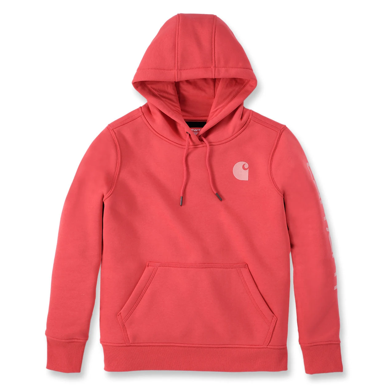 Carhartt WOMENS CLARKSBURG SLEEVE LOGO HOODIE Bittersweet