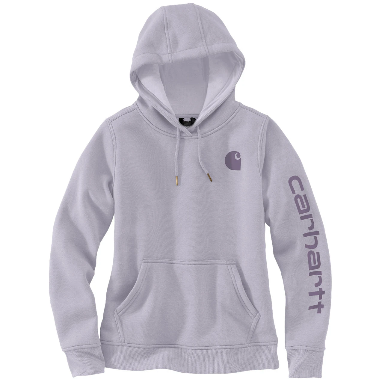 Carhartt WOMENS CLARKSBURG SLEEVE LOGO HOODIE Lilac Haze