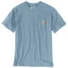 Carhartt WORKWEAR POCKET T-SHIRT Neptune/Dew Drop