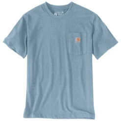 Carhartt WORKWEAR POCKET T-SHIRT Neptune/Dew Drop