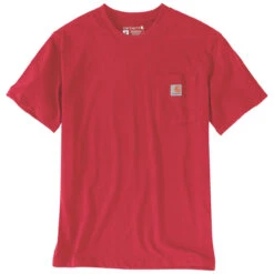 Carhartt WORKWEAR POCKET T-SHIRT Fire Red Heather