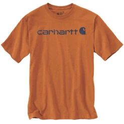 Carhartt WORKWEAR CORE LOGO T-SHIRT Marmalade Heather