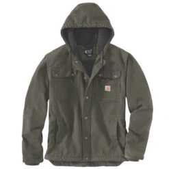 Carhartt BARTLETT SHERPA-LINED JACKET Moss