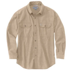 Carhartt LOOSE FIT LONG SLEEVE CHAMBRAY SHIRT Dark Tan