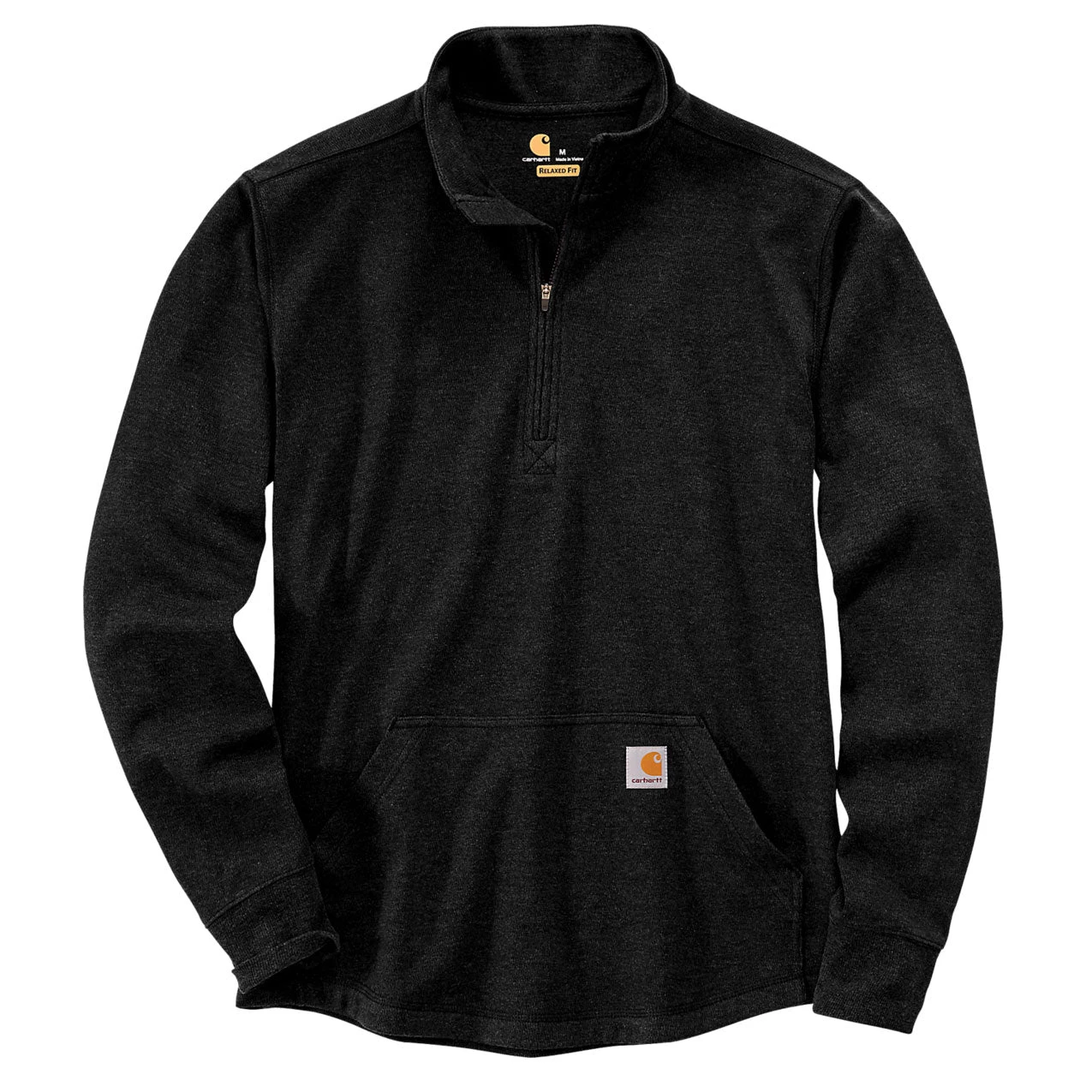 Carhartt HEAVYWEIGHT 1/2 ZIP THERMAL SHIRT Black