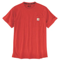 Carhartt FORCE FLEX POCKET T-SHIRT Red Barn Heather