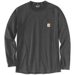 Carhartt Force Flex LONG SLEEVE Pocket T-Shirt Carbon Heather