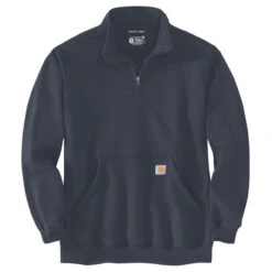Carhartt LOOSE FIT MIDWEIGHT QUARTER ZIP SWEATSHIRT Navy