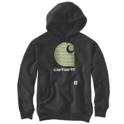 Carhartt RAIN DEFENDER MIDWEIGHT C LOGO HOODIE Black