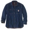 Carhartt DENIM FLEECE LINED SHIRT JACKET Glacier