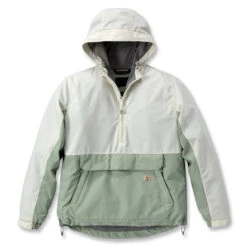 Carhartt WOMEN'S LIGHTWEIGHT PACKABLE ANORAK Sage/Chalk