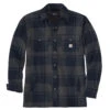 Carhartt HEAVYWEIGHT FLANNEL SHERPA-LINED SHIRT JAC Navy