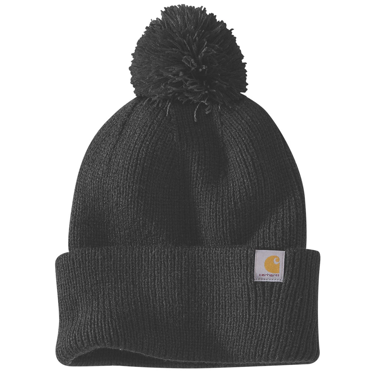 Carhartt RIB KNIT POM POM BEANIE Black