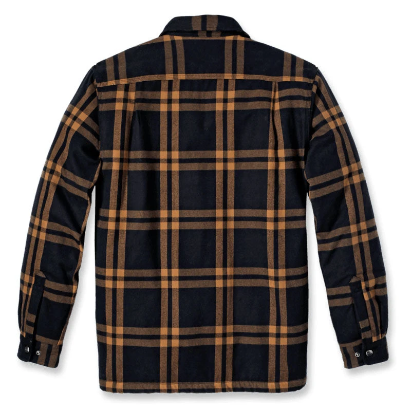 Carhartt HEAVYWEIGHT FLANNEL SHERPA-LINED SHIRT JAC Black - Image 2