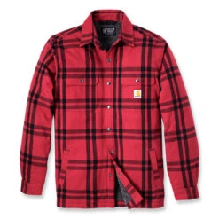 Carhartt HEAVYWEIGHT FLANNEL SHERPA-LINED SHIRT JAC Crabapple