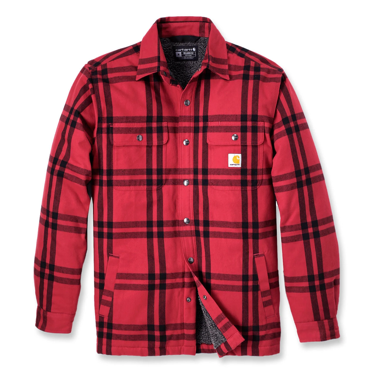 Carhartt HEAVYWEIGHT FLANNEL SHERPA-LINED SHIRT JAC Crabapple