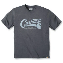 Carhartt LIGHTWEIGHT SCRIPT GRAPHIC T-SHIRT Carbon Heather