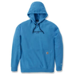 Carhartt FORCE LIGHTWEIGHT GRAPHIC HOODIE Engineer Blue Heather