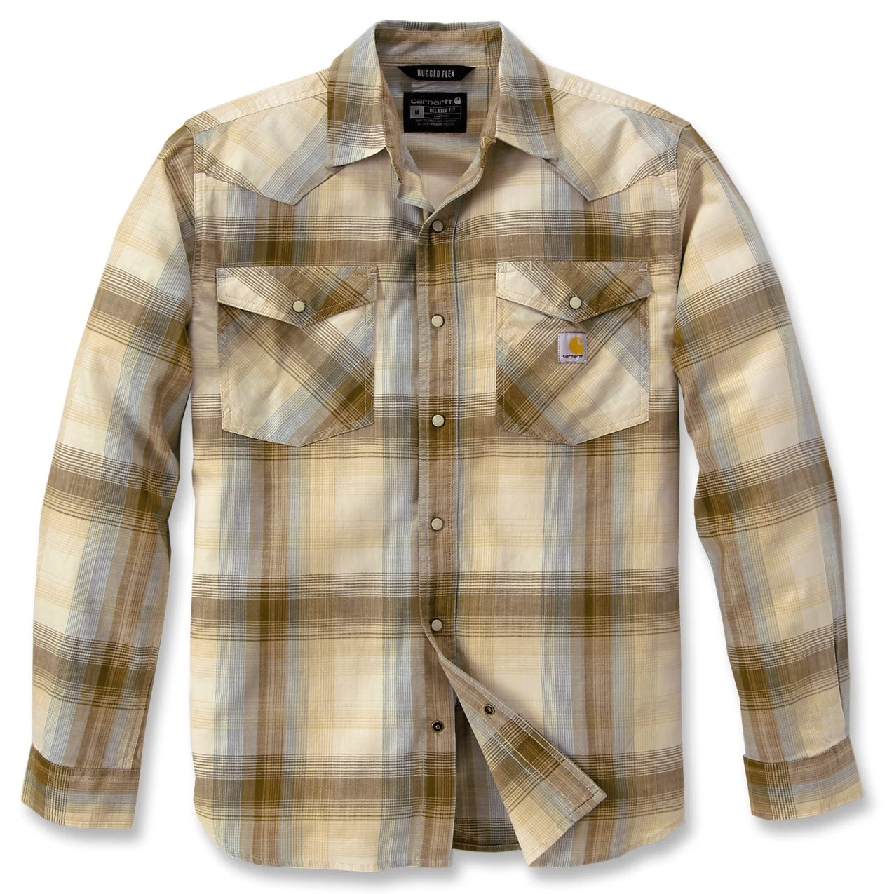 Carhartt MONTANA LONG SLEEVE PLAID SHIRT Chalk