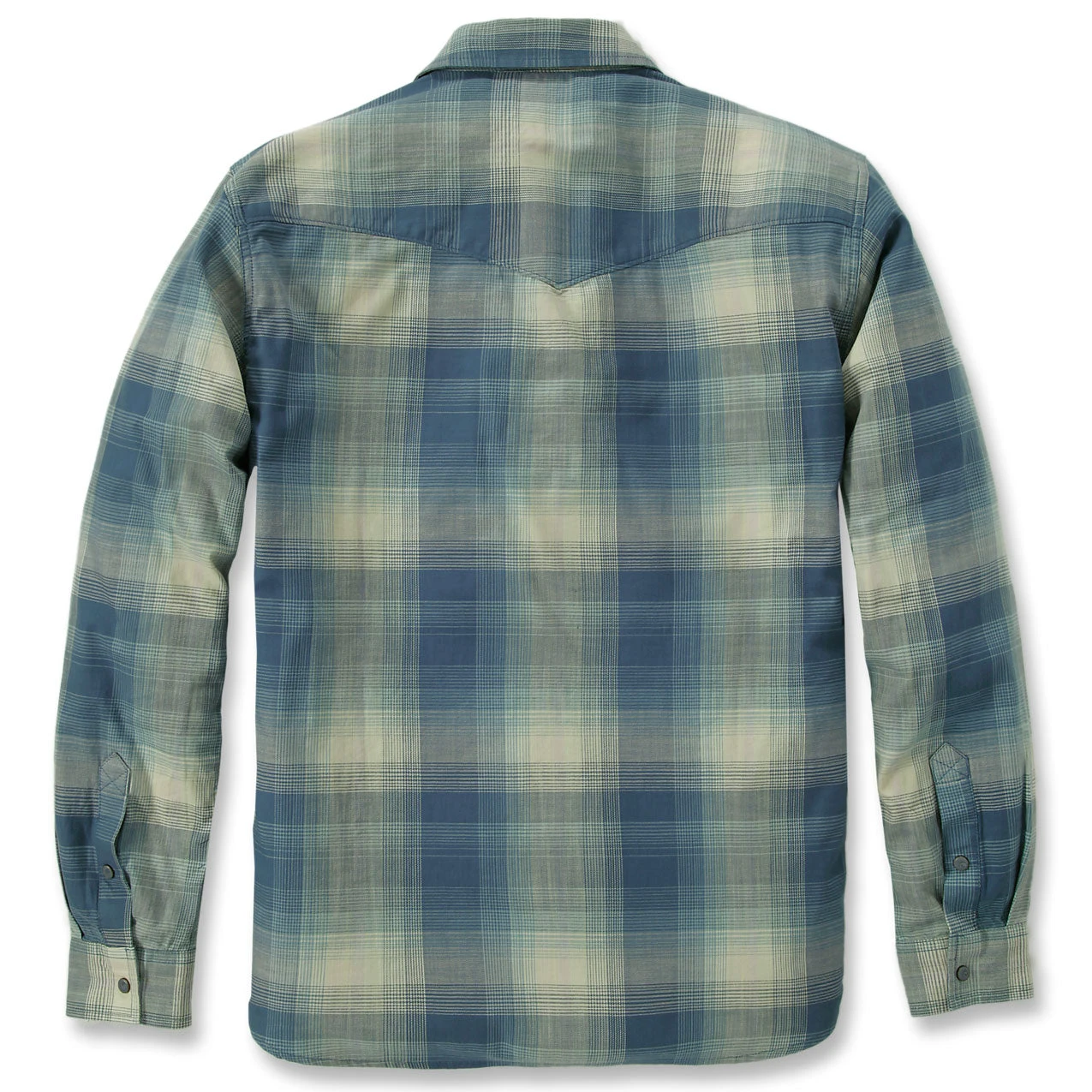 Carhartt MONTANA LONG SLEEVE PLAID SHIRT Storm Blue - Image 2