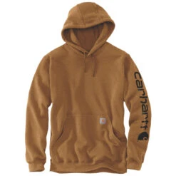 MIDWEIGHT SLEEVE LOGO HOODIE Carhartt Brown