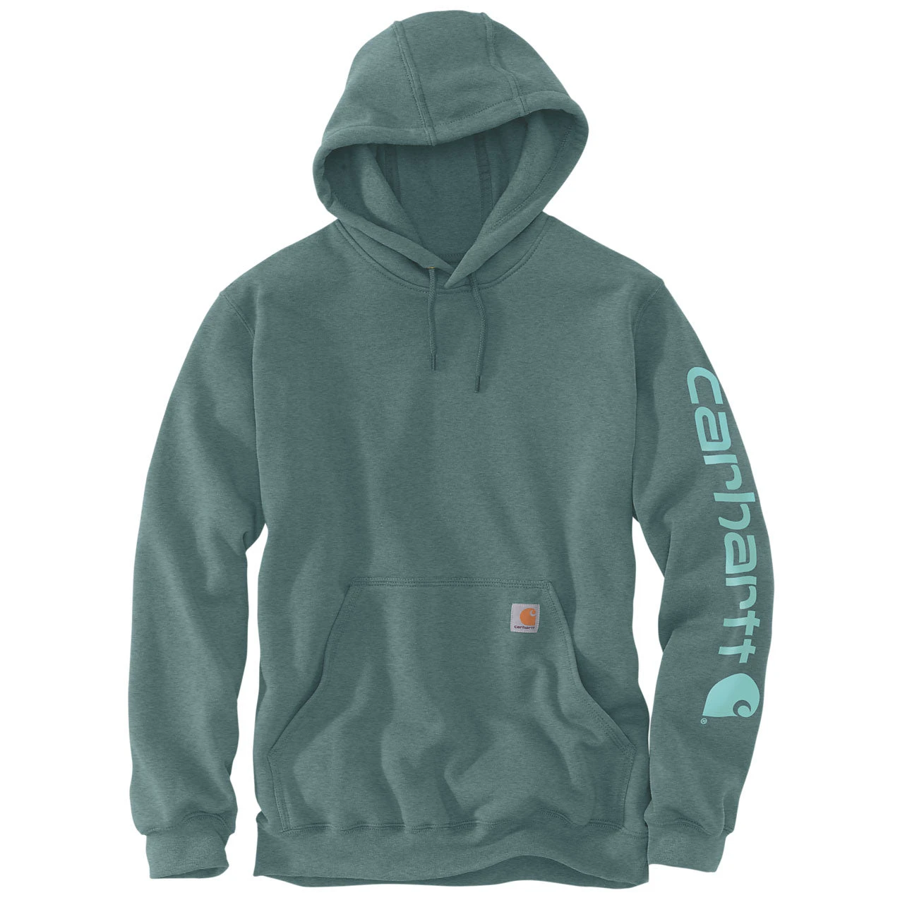 Carhartt MIDWEIGHT SLEEVE LOGO HOODIE Sea Pine Heather