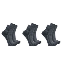 Carhartt FORCE™ MIDWEIGHT QUARTER SOCK Charcoal 3 PACK