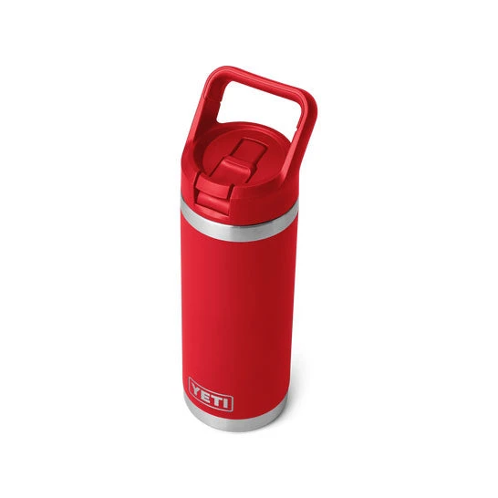 Yeti RAMBLER® 18 OZ (532 ML) BOTTLE WITH STRAW CAP Rescue Red - Image 3