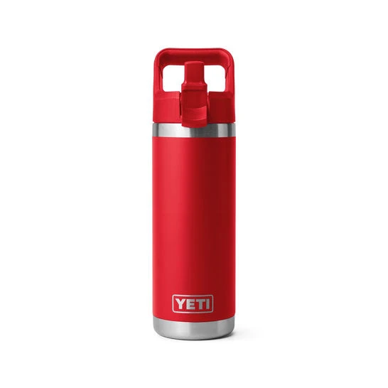 Yeti RAMBLER® 18 OZ (532 ML) BOTTLE WITH STRAW CAP Rescue Red - Image 4