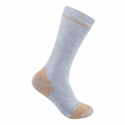 Carhartt MIDWEIGHT COTTON BLEND STEEL TOE BOOT SOCK 2 PAIRS Grey